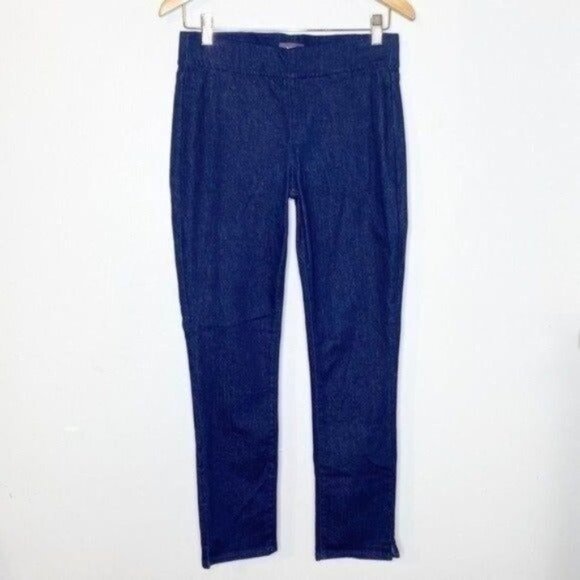 NYDJ Alina Pull On Skinny Ankle Jeans Stretch Dark Blue 4 - Picture 4 of 13